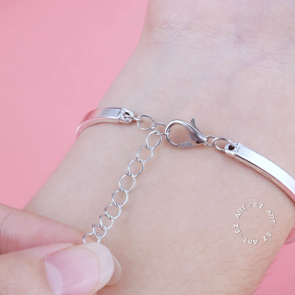 GELANG BANGLE EDISI K-POP KARAKTER BTS MEMBER BAHAN METAL LIONTIN KACA BULAT CEMBUNG JIMIN YOONGI NAMJOON JUNGKOOK HOSEOK TAEHYUNG SEOKJIN