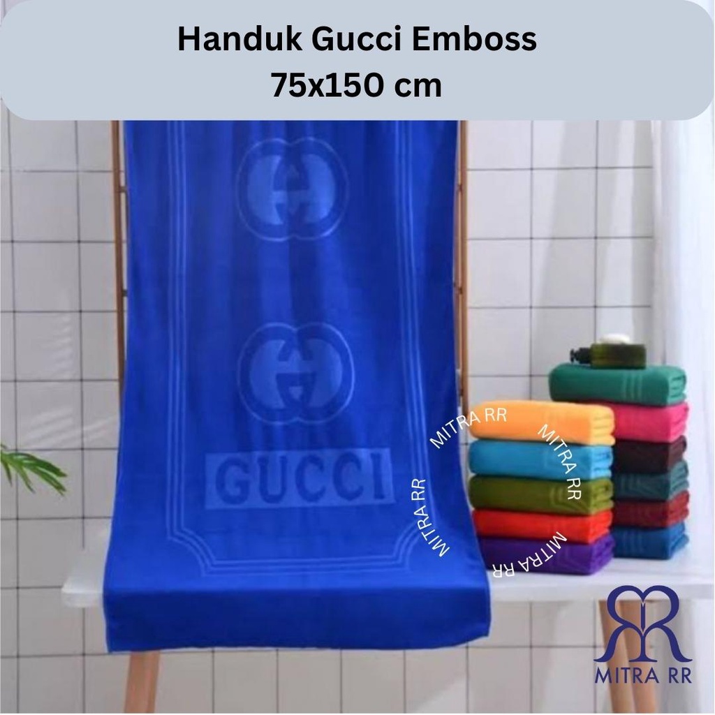 Handuk Guci Wangi Embos | Handuk Mandi Dewasa 75 x 150cm