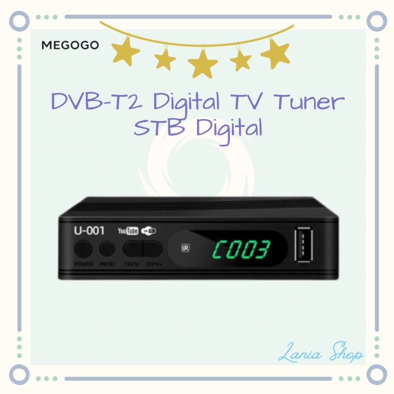 MEGOGO DVB-T2 Digital TV Tuner - STB Set Up Box TV Indonesia