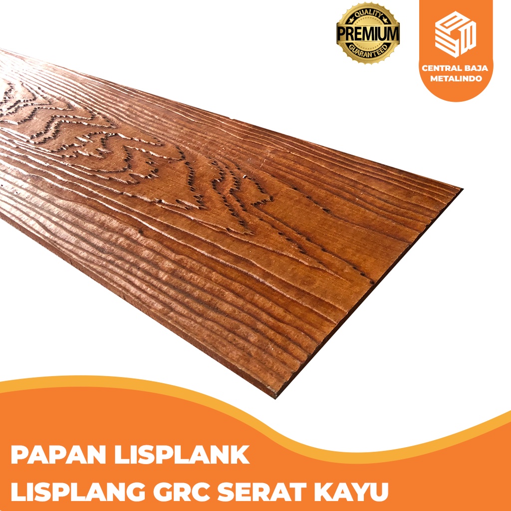 PAPAN LISPLANK LISPLANG GRC SERAT KAYU -- Meteran