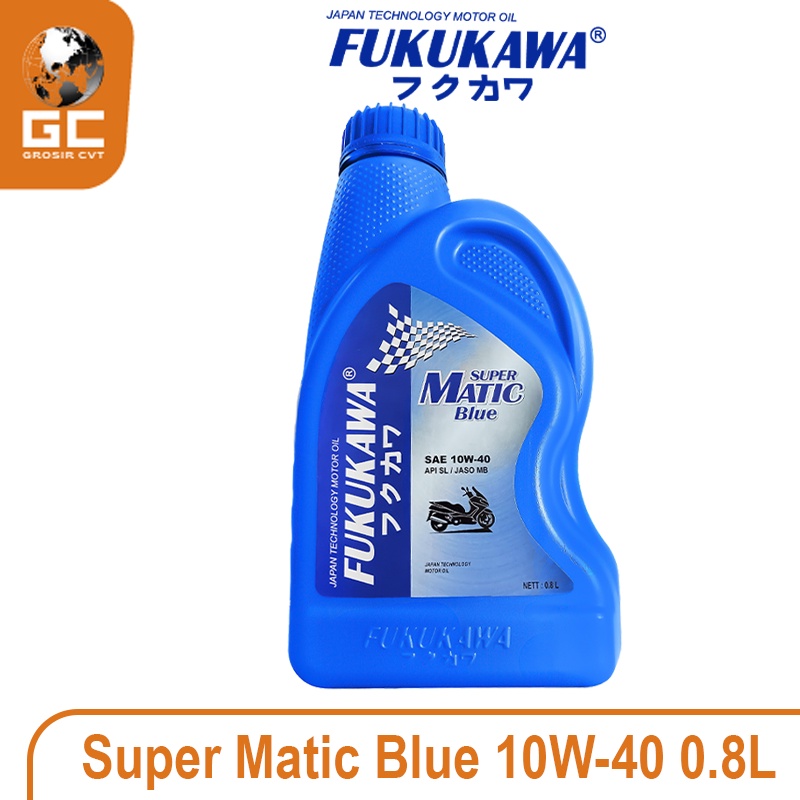 Oli Mesin Super 4T Black 10W-40 API SL/JASO MA 800ml Fukukawa