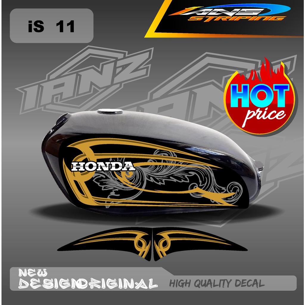 STRIPING CB 100 STANDART / STIKER CB 100 CUSTOM HOLOGRAM DAN NON HOLOGRAM IS11