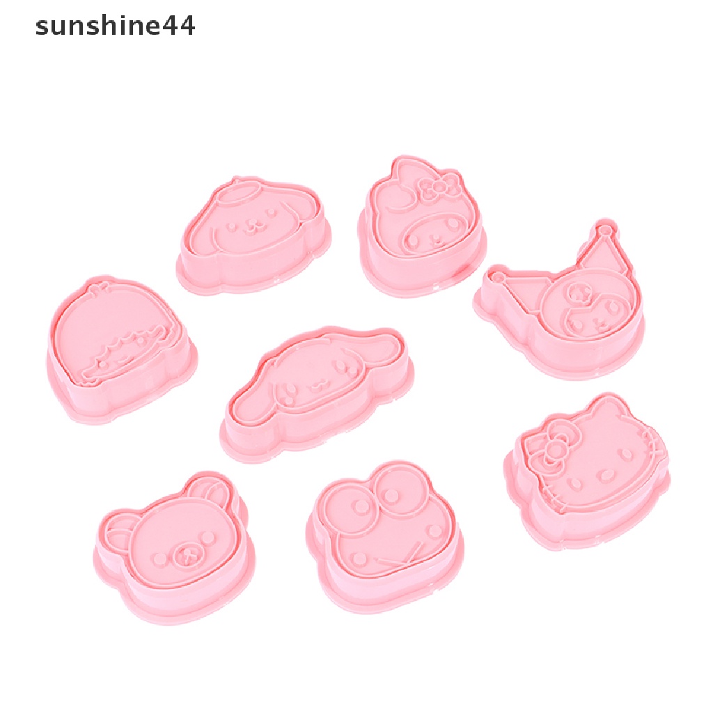 Sunshine 8pcs 3D Kartun Biskuit Cetakan Cookie Cutter Set Cookie Mold Baking Aksesoris.