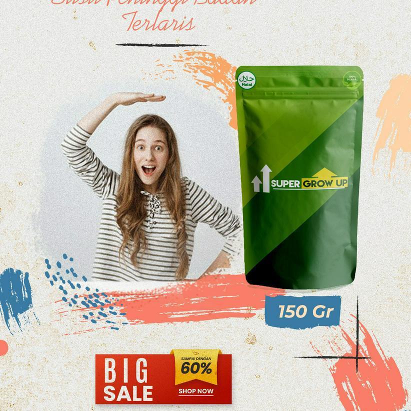 

Limited | HJ6 | SUPER GROW UP SUSU – Peninggi Badan Original Terlaris / susu penambah tinggi badan