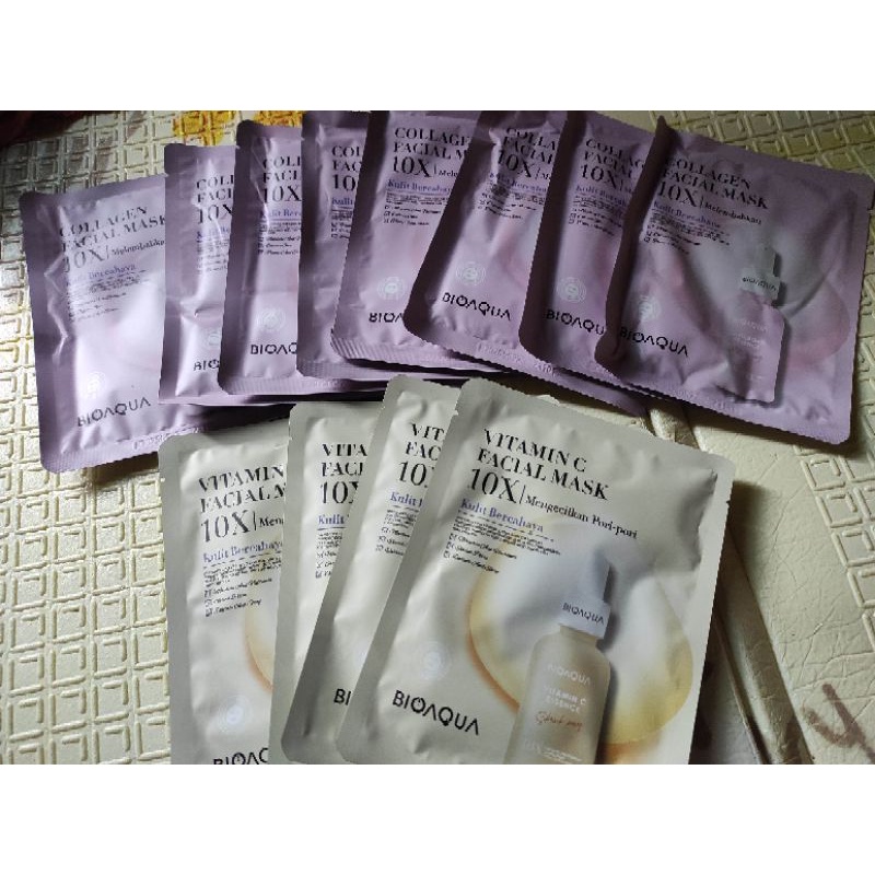 Bioaqua New Sheet Mask Masker Wajah Masker Topeng Collagen Kecantikan