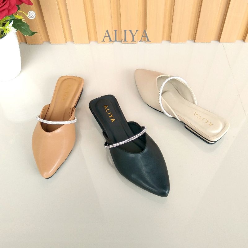 Aliya Aileen Mules Wanita heels/ Hak 2cm