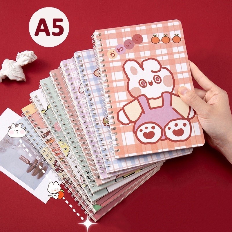 

Buku Tulis Catatan Spiral A5 Notebook Memo Buku Note Korean Style Lucu