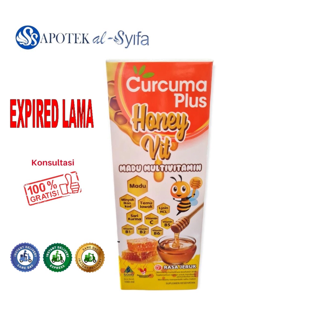 Jual Curcuma Plus Honey Vit Multivitamin Madu Rasa Jeruk 100ml