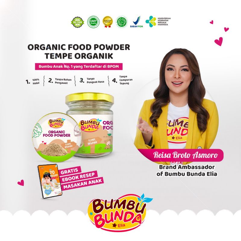 Bumbu Bunda Elia Tempe Organik/Food powder tempe