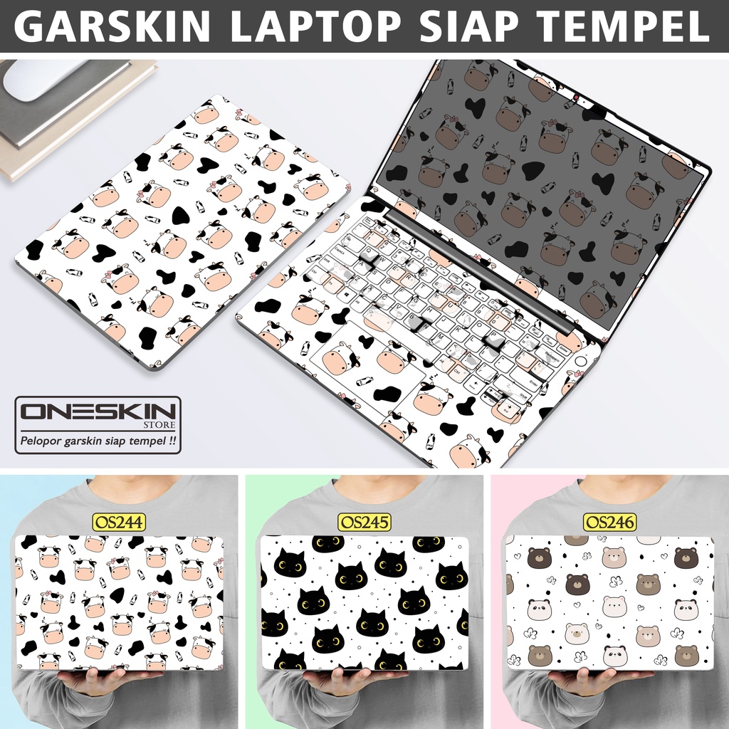 Garskin Sticker Laptop Protector Macbook Full Body Bottom Bezel Palmrest Skin Cartoon Pattern