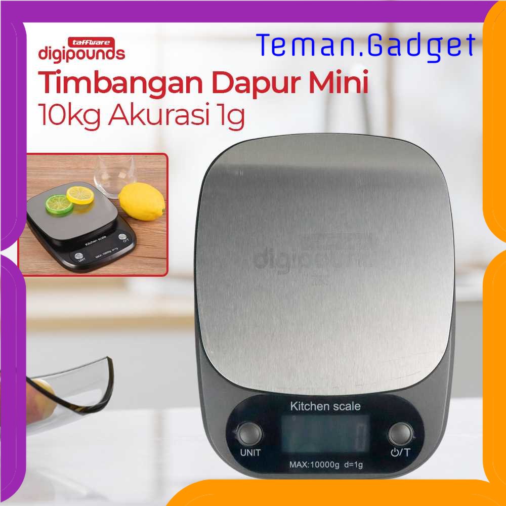 TG - DPR Taffware Digipounds Timbangan Dapur Mini Digital 10kg Akurasi 1g - Z3S