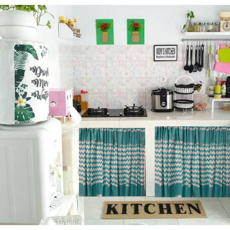 hordeng kolong dapur minimalis/tirai kolong dapur