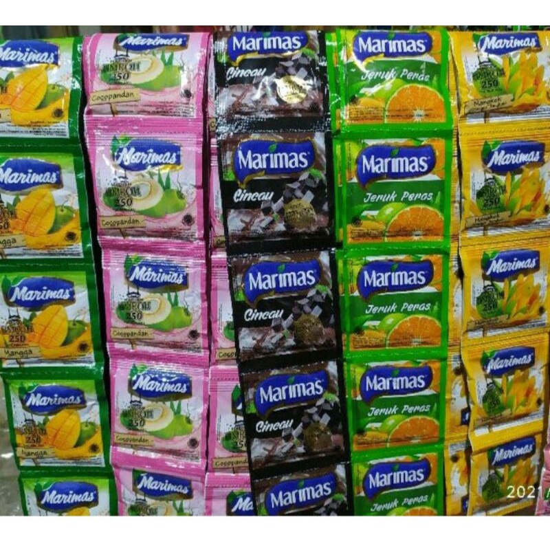 MINUMAN INSTAN SERBUK BER ANEKA RASA MARIMAS