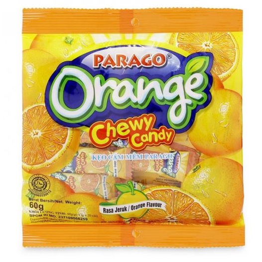 

parago orange chewy candy 60gr