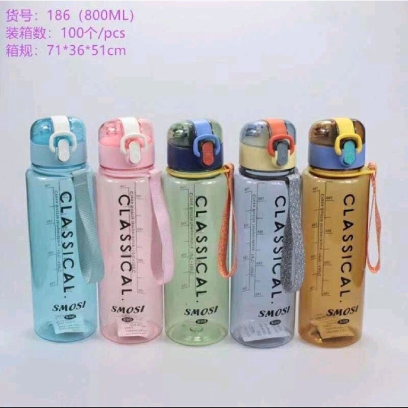 BOTOL MINUM CLASICAL 800ML BOTOL MINUM SEKOLAH BOTOL MINUM OLAHRAGA