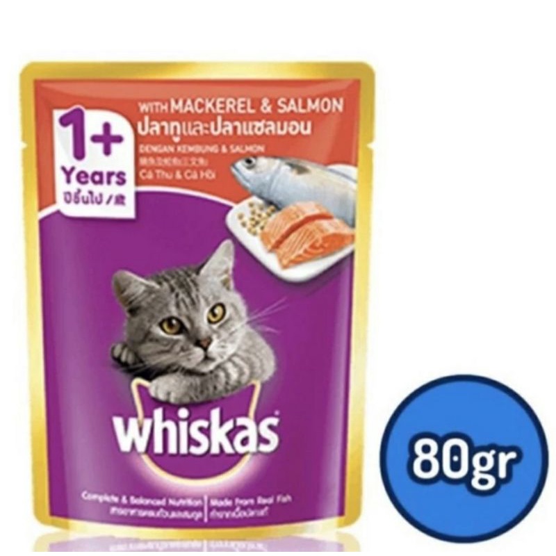 WHISKAS Junior 80gr Makanan Anak Kucing Basah