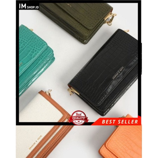 TAS SELEMPANG WANITA CK CK622 CROCO CLUTCH TALI RANTAI PREMIUM IMPORT