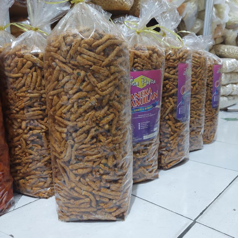 ALMA.SNACK 500gr BASRENG DAUN JERUK 3P SNACK KILOAN MURAH