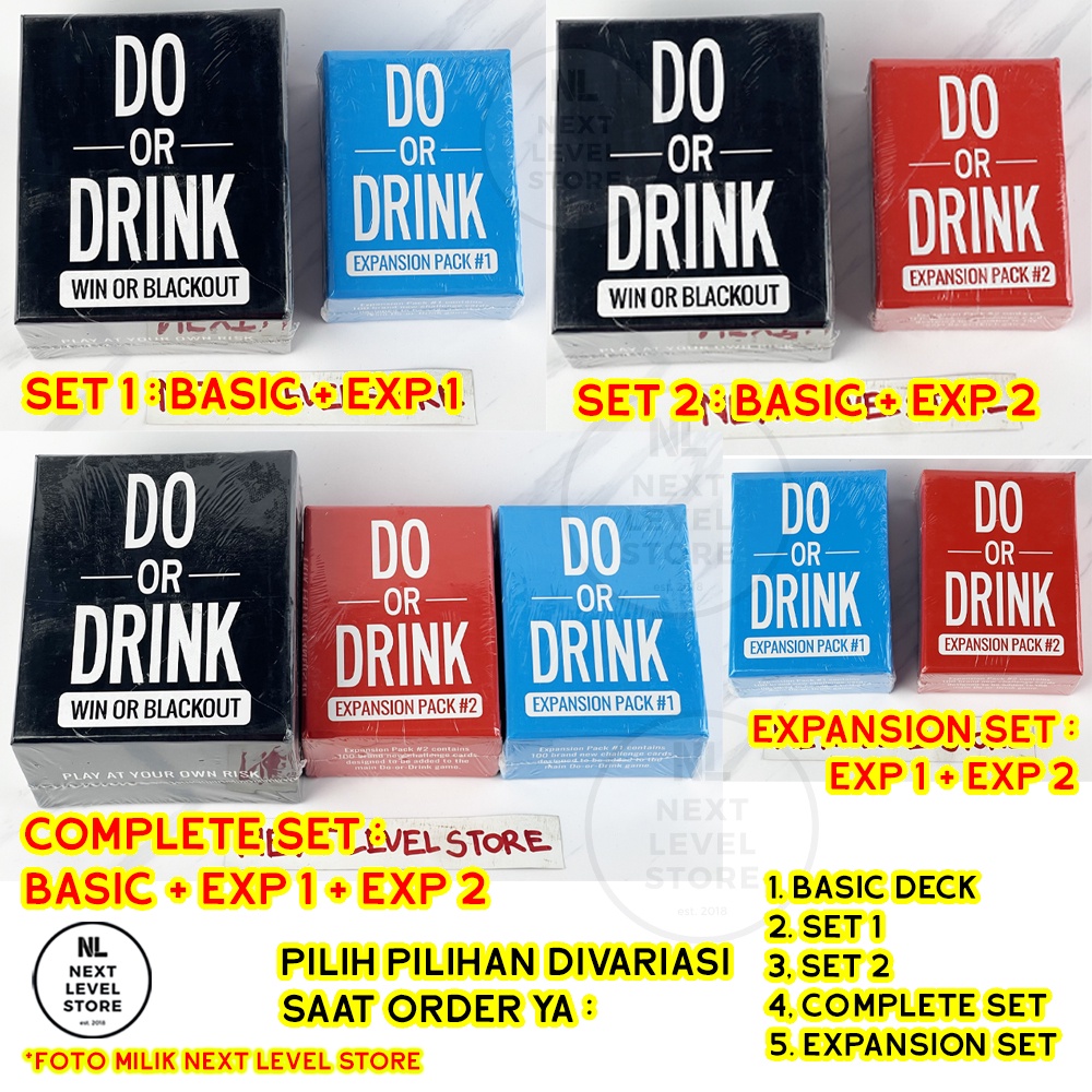 Mainan Kartu Board Games Party Pesta Do or Drink Win Drinking Game College