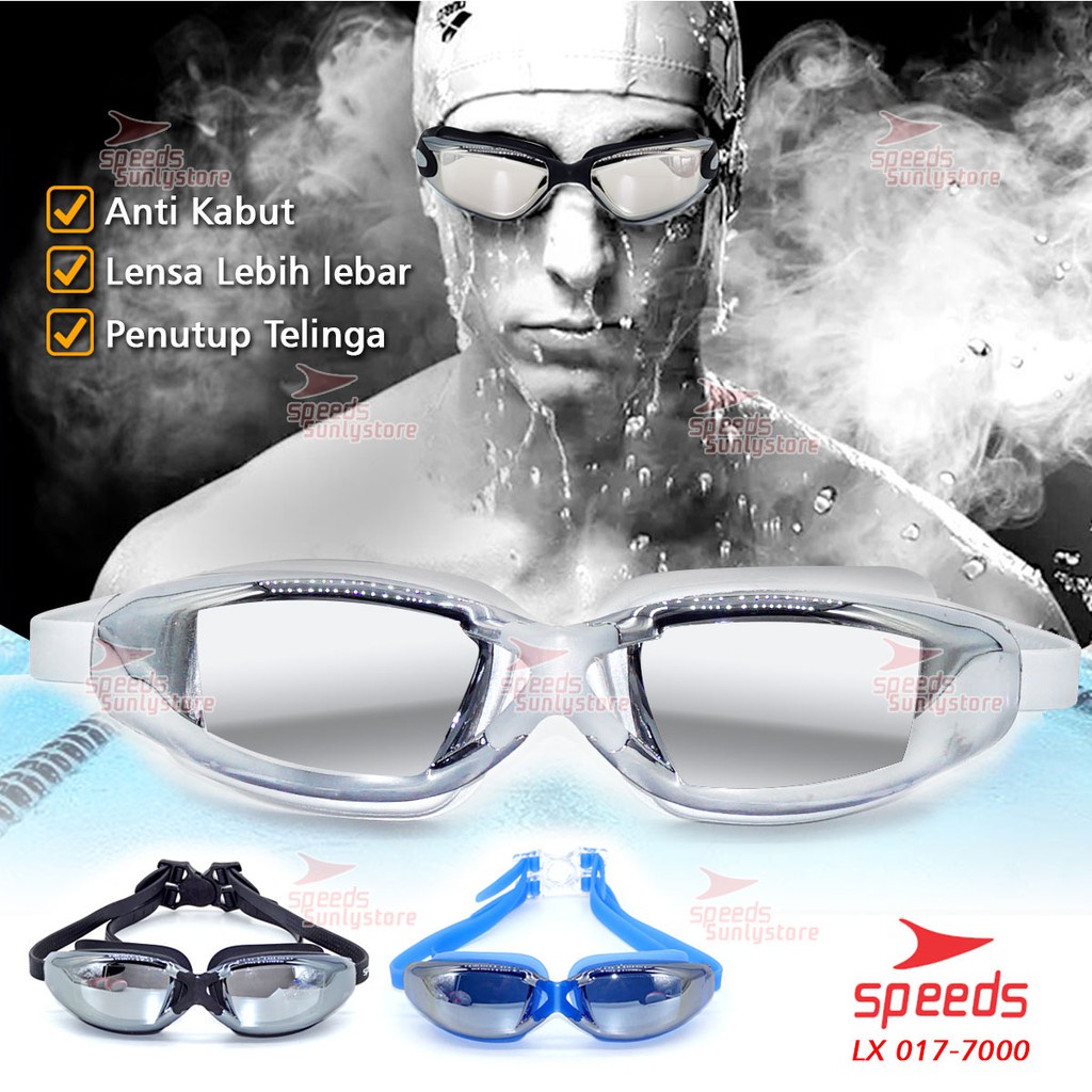 SPEEDS LX017-7000 Kacamata Renang Miror ANTI FOG & UV PROTECTION