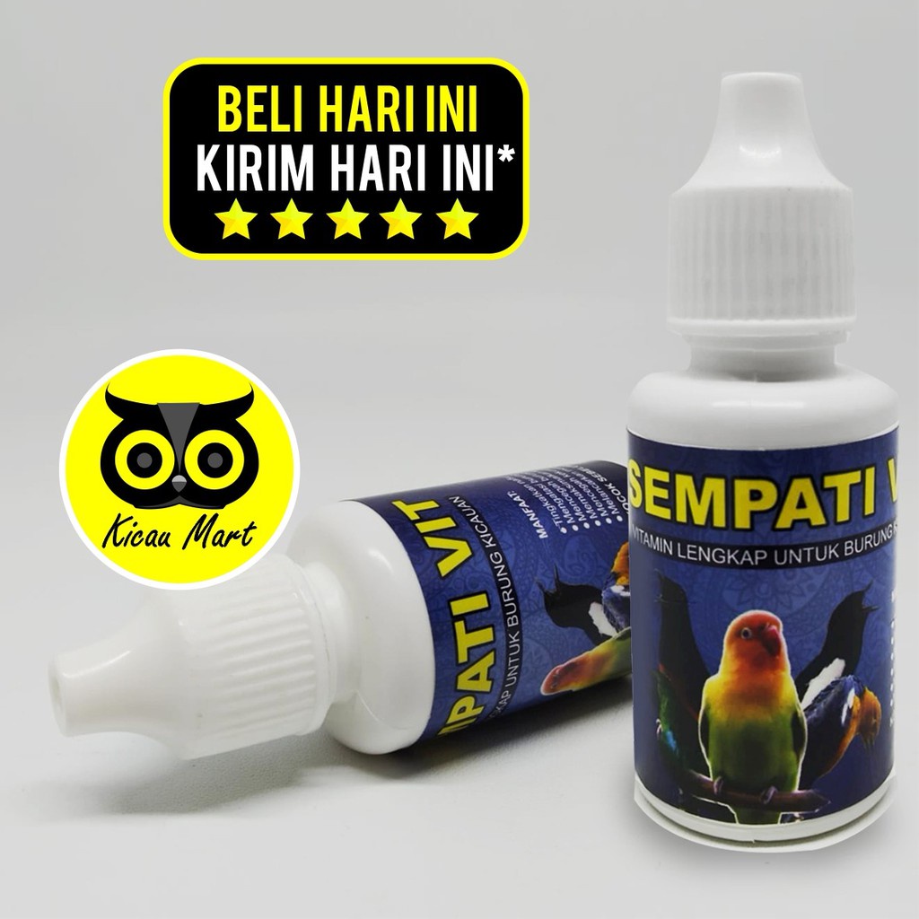 VITAMIN SEMPATI VIT OBAT PENGGACOR BURUNG PENAMBAH NAFSU MAKAN ATASI KURUS NYILET DROP LESU SAKIT