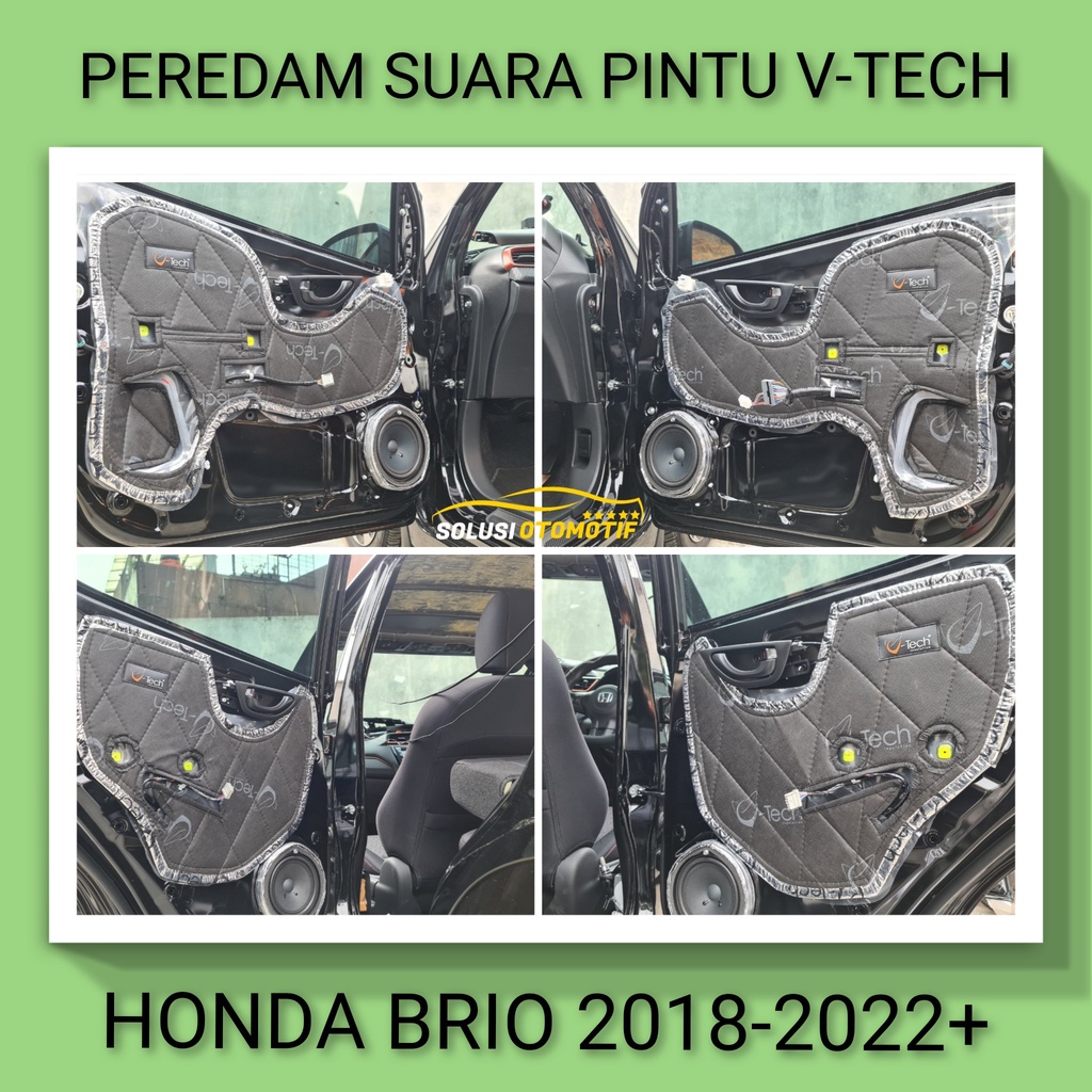 Peredam Suara Pintu Mobil VTECH HONDA BRIO 2018-2024+ All New Plug n Play