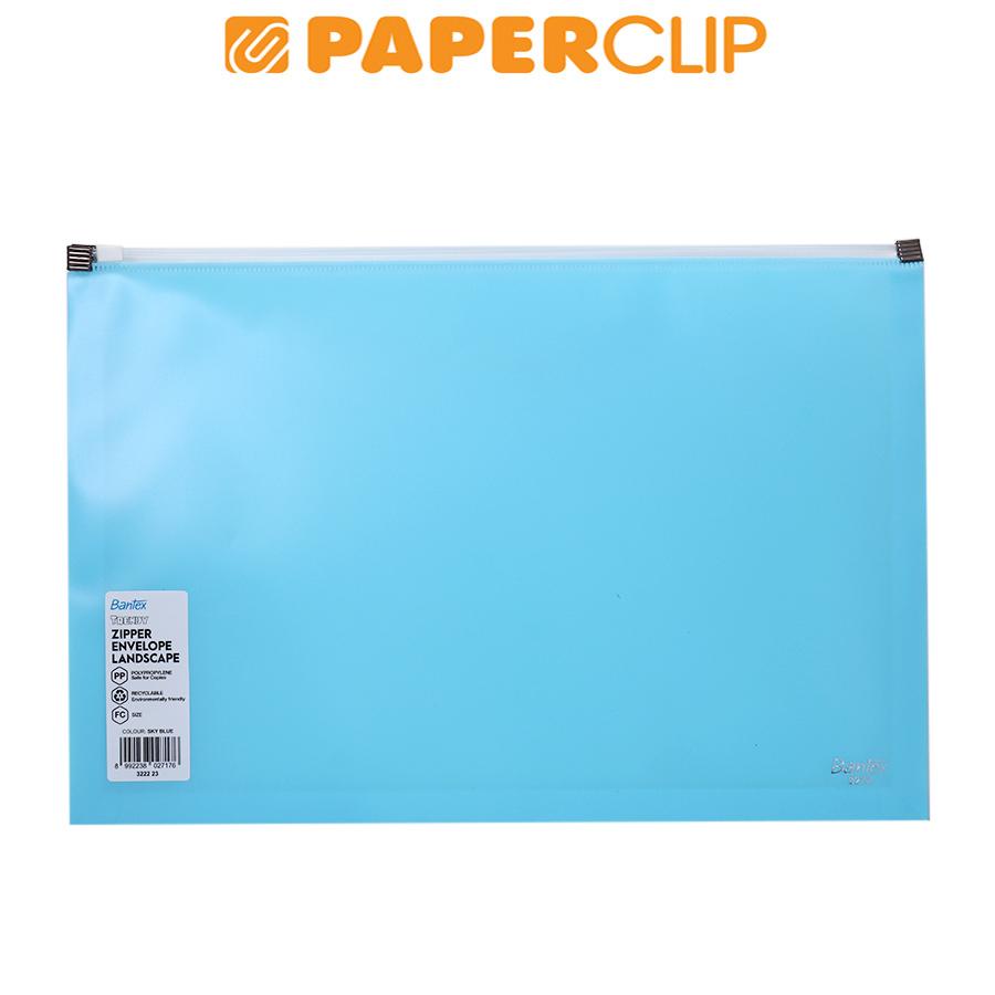

ZIPPER FILE BANTEX FOLIO 3222 23 SKY BLUE