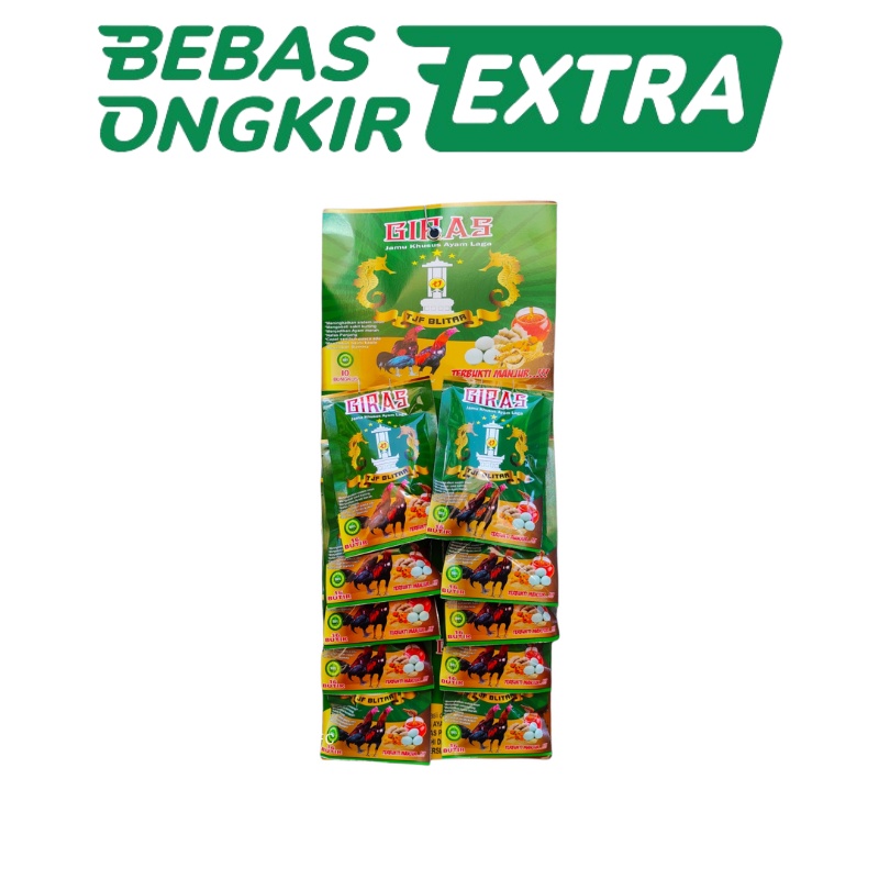 Jamu ayam GIRAS TJF - 1 renteng