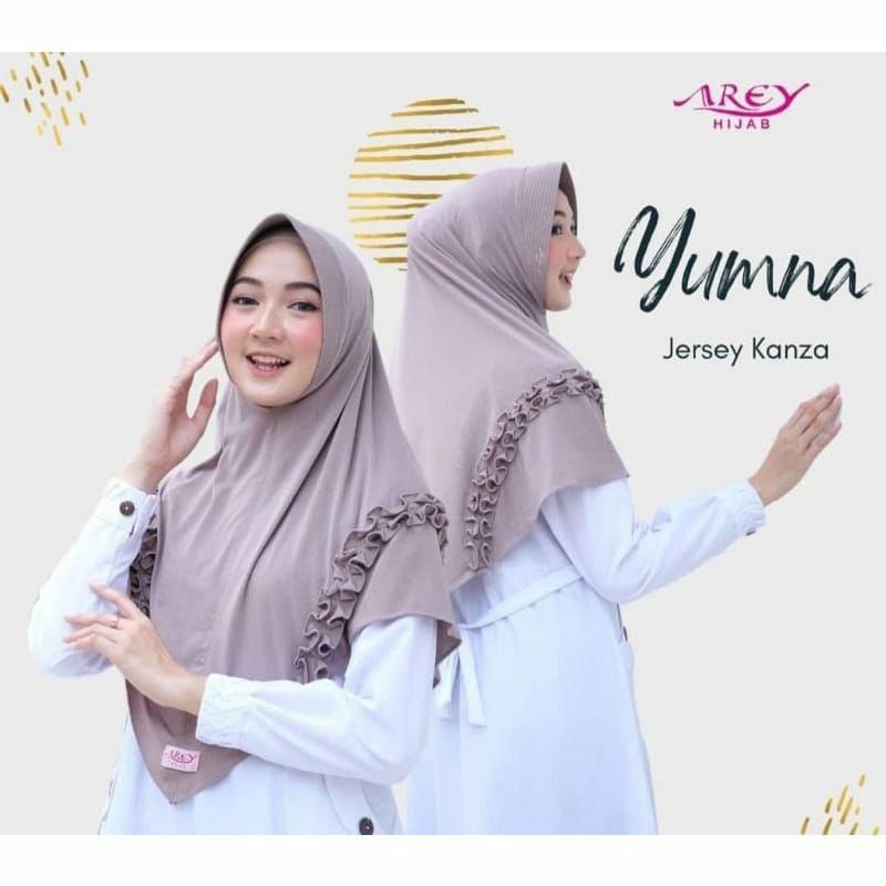 Bergo Instan Premium Arey Yumna Jersey Kanza