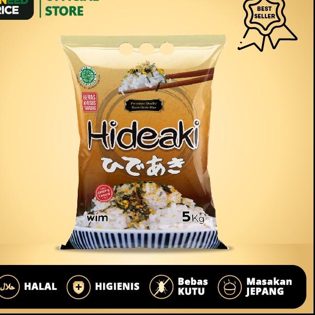 

☀ Beras Jepang Hideaki 5kg- HALAL ♗