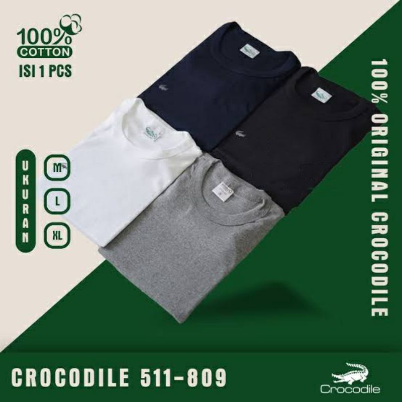 1PCS KAOS OBLONG CROCODILE 511 809/KAOS OBLONG PRIA LEHER O