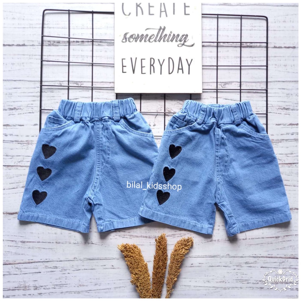 CELANA JEANS PENDEK ANAK PEREMPUAN
