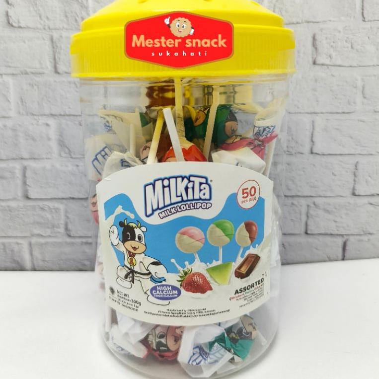 

Jual ー Permen Milkita Lollipop Toples (1 toples isi 50 pcs) ☁