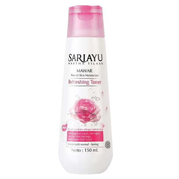 Sariayu Refreshing Toner Mawar - Toner Pembersih Penyegar Wajah Mawar untuk Kulit Kering Sariayu 150 ml