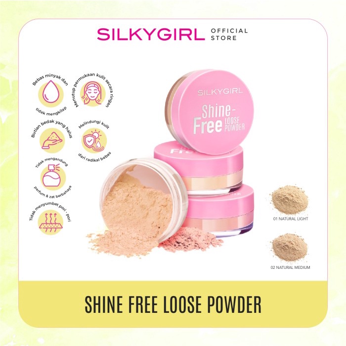 SILKYGIRL Shine Pink Free Loose Powder 01 Natural Light