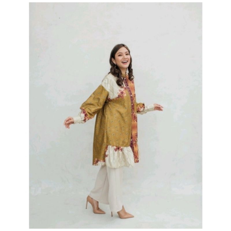 Kenanga tunik wearing klamby color indigo size M-L NEW