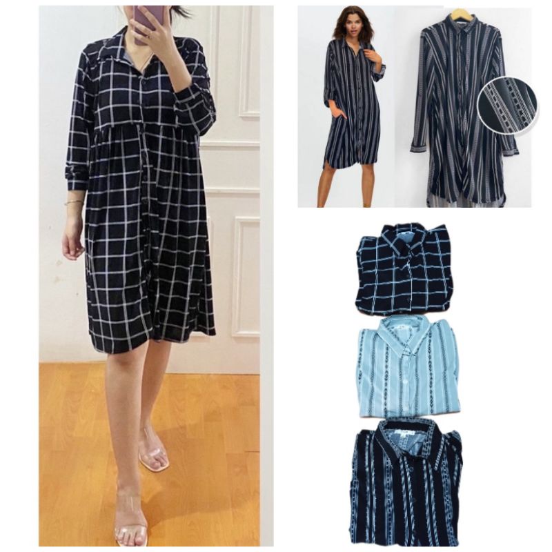 Mine button down shirt dress