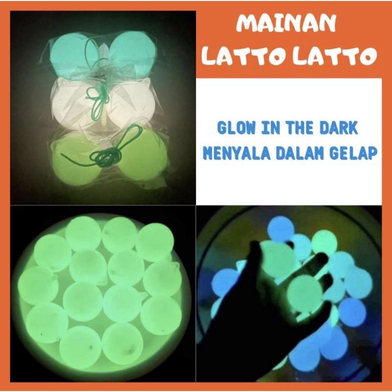 MAINAN JADUL VIRAL TOK TOK GLOW IN THE DARK / LATTO LATTO MENYALA/ ETEK ETEK GLOW IN THE DARK