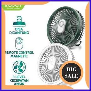 suku cadang ROBOT USB Portable Mini Fan RT-BF16 4000 mAH Kipas Angin LED Remote Control Original - G