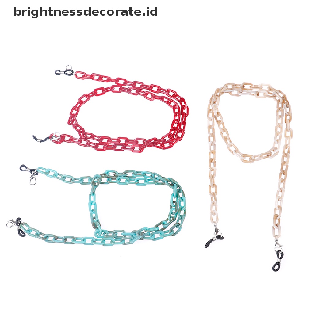 [Birth] 1pc Rantai Kacamata Akrilik Wanita Anti Slip Eyewears Sunglasses Rope Neck Lanyard [ID]