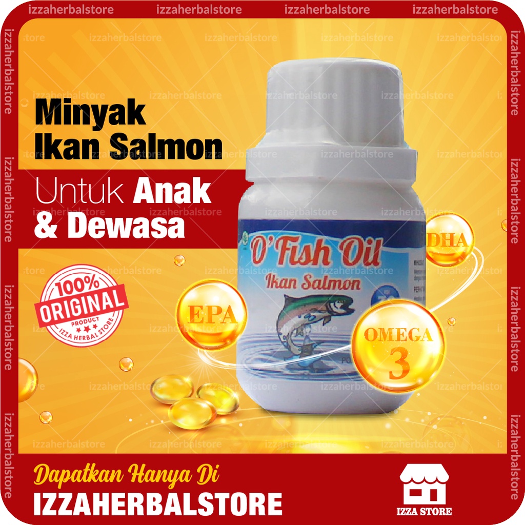 Kapsul MINYAK IKAN SALMON Original Untuk Anak Original BPOM Aman