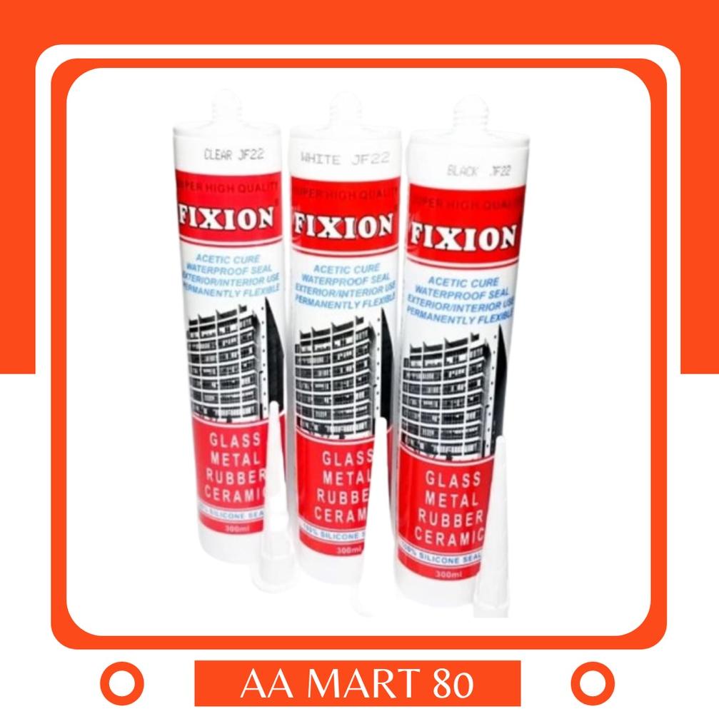 

[PRODUK-ZEHRV45] Lem Silicone Sealant Fixion 300ml - Perekat Silikon Lem Karet Readystock