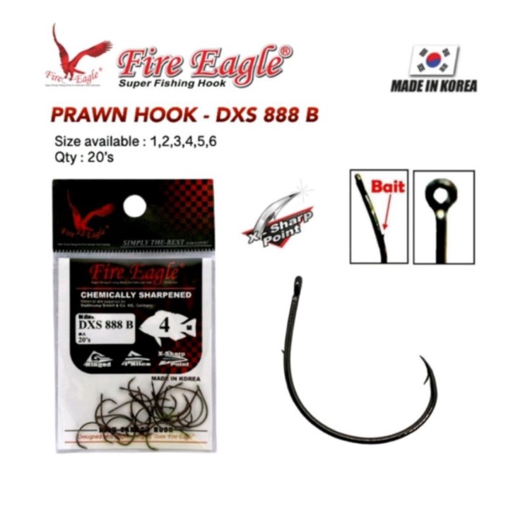 kail udang fire eagle dxs888B tambahan ruit dibelakang