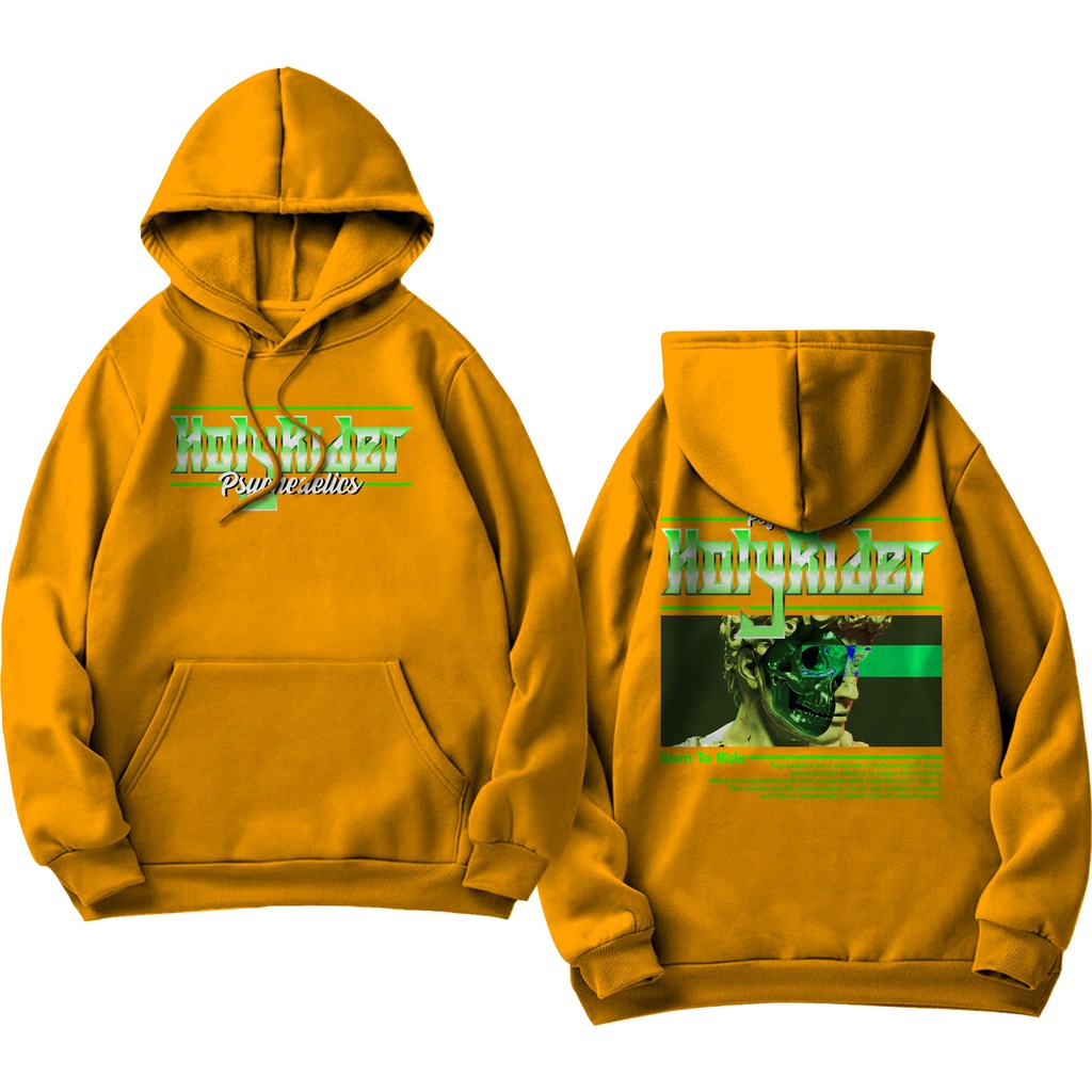 Holyrider PSYCHEDELICS Sweater Hoodie Distro Sablon DTF Fleece Cotton II Holyrider Jumper Hoodie PSYCHEDELICS II M-XXL (Pria &amp; Wanita) Free stiker&amp;Gantungan Kunci