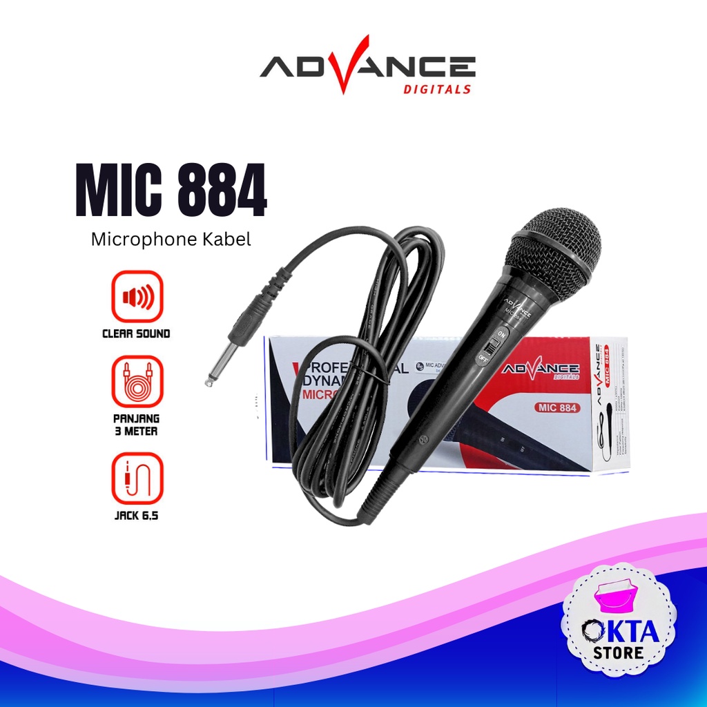 Advance Microphone Cable MIc Kabel MIC 884