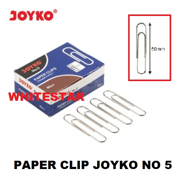 

paper clip joyko no 5 / jumbo size jepit kertas