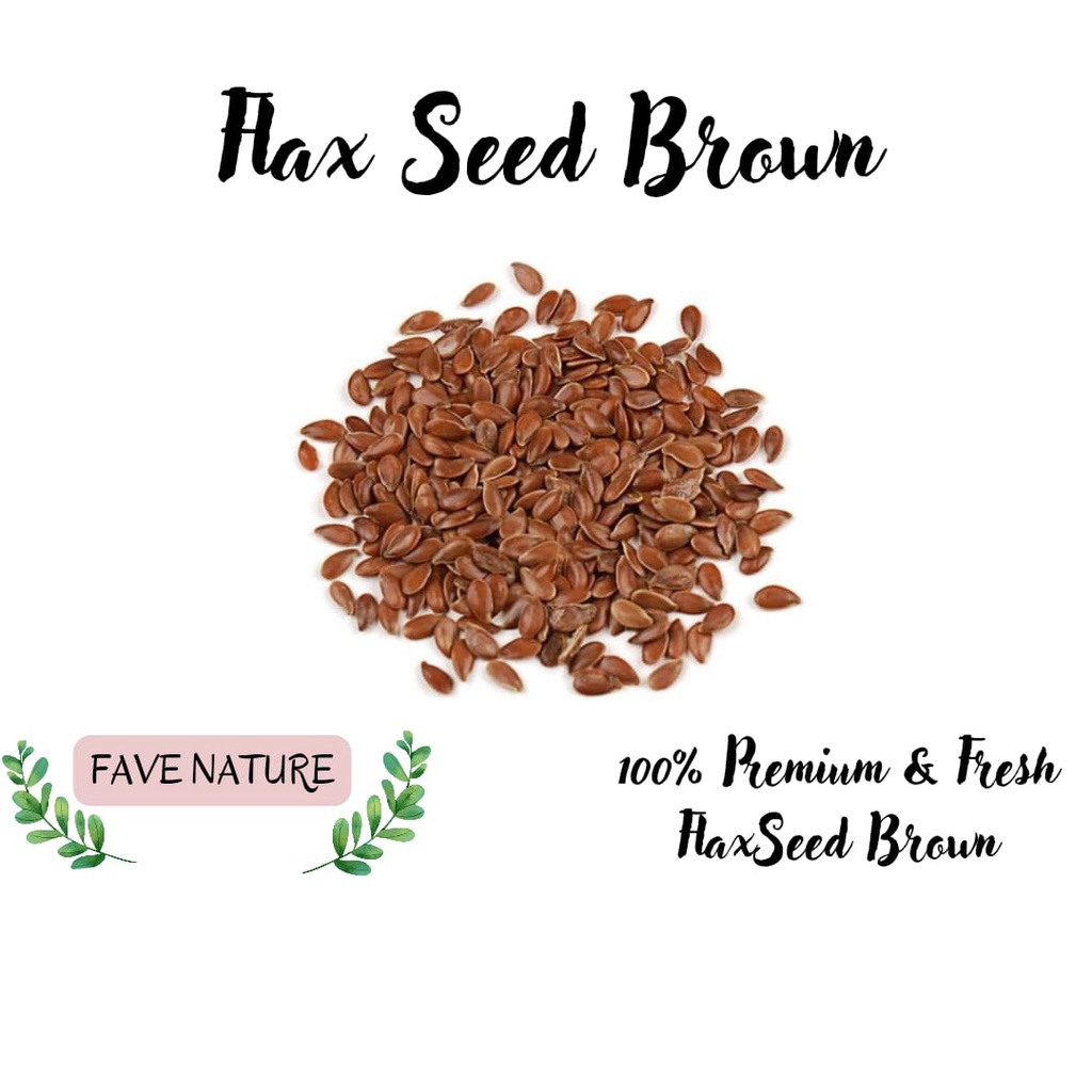 

Flaxseed Brown/Biji Rami Premium 100gr