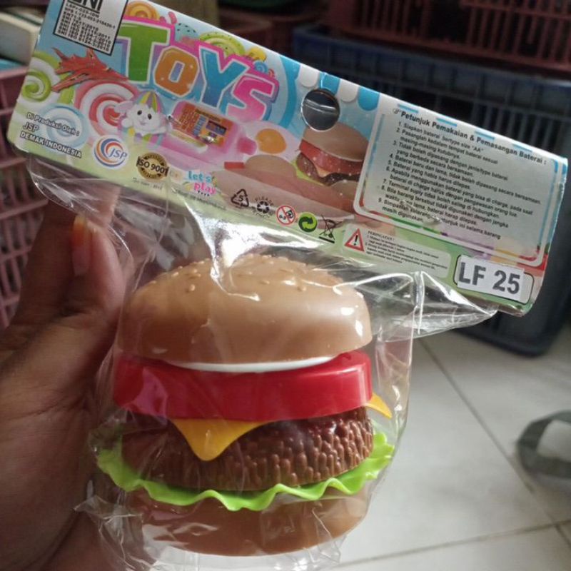 Mainan Anak Masak Masakan Mini Burger Toys LP25