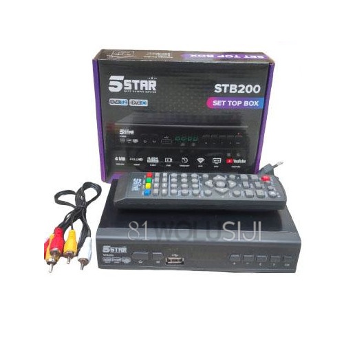 Set top Box 5STAR STB 200 DVB T2 Analog TV to Digital TV