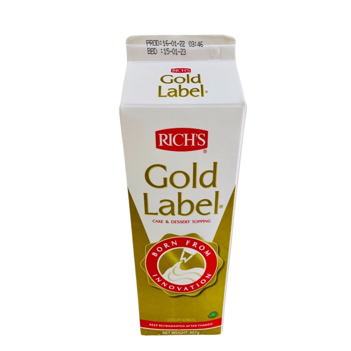 

WHIPPING CREAM RICHS LABEL MAS 907ML